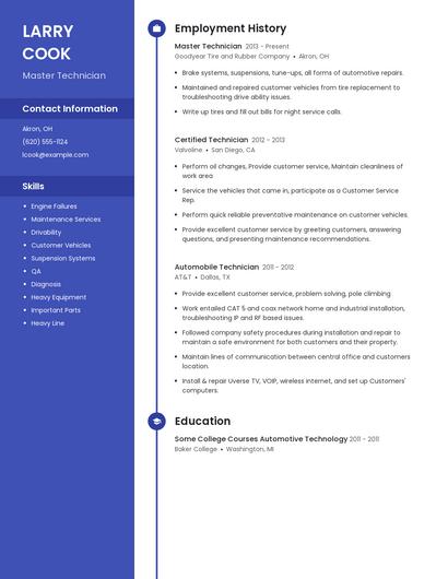 Resume example 5