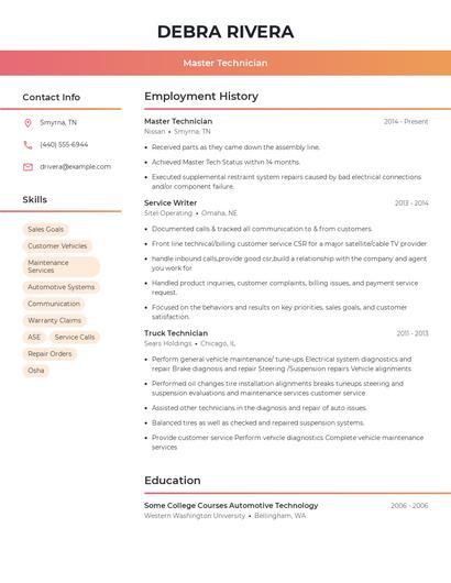 Resume example 3