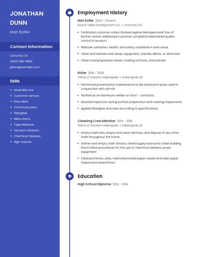 Mat Roller Resume