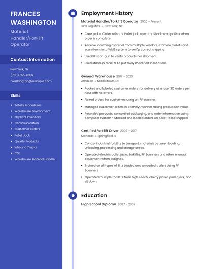Resume example 5