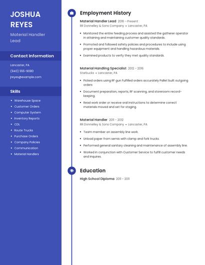 Resume example 5