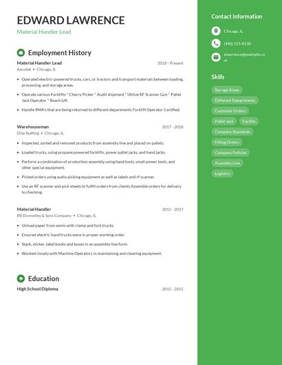 Resume example 4