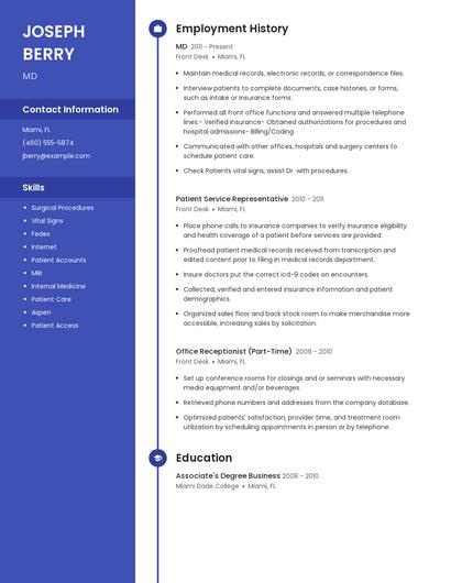 Resume example 5