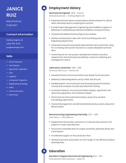 Resume example 4