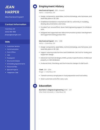 Mechanical Expert Resume