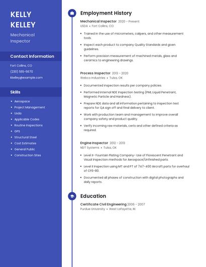 Resume example 5