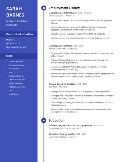 Resume example 5