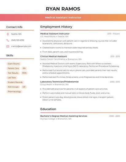 Resume example 3