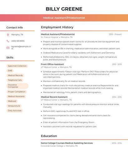 Resume example 3