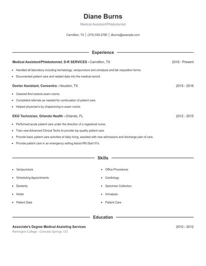 Resume example 1