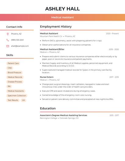 Resume example 3