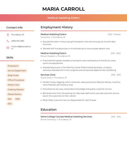 Resume example 3