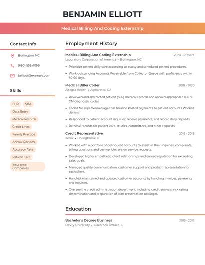 Resume example 3