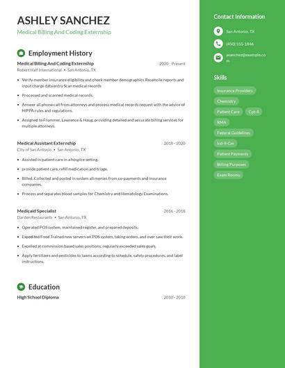 Resume example 4