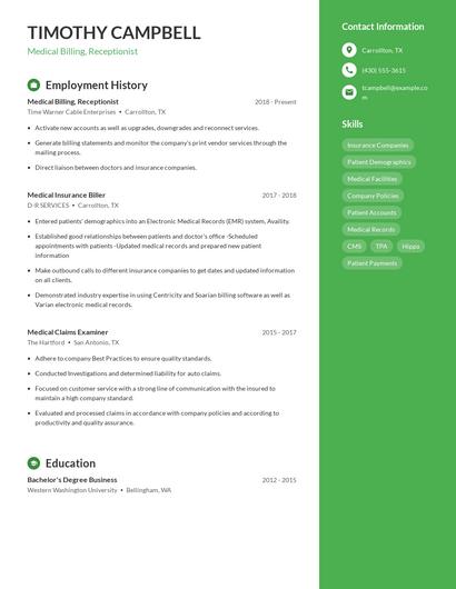 Resume example 5