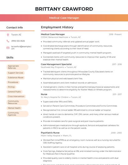 Resume example 3