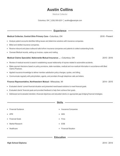 Resume example 1