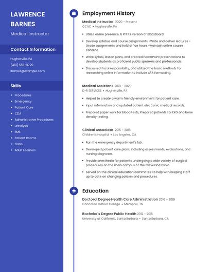 Resume example 5