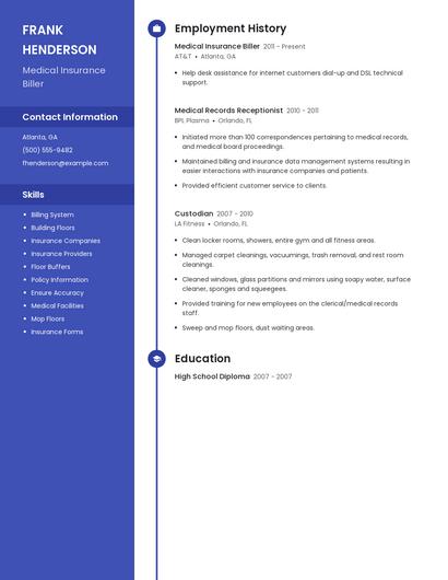 Medical Insurance Biller Resume