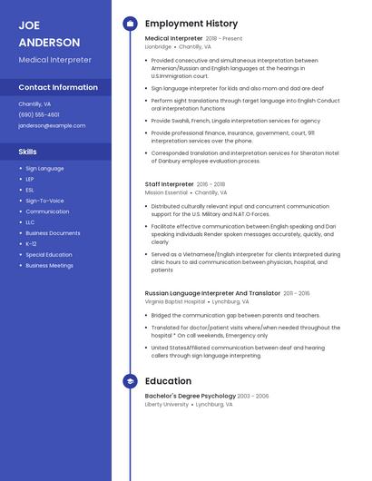 Resume example 5