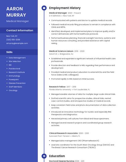 Resume example 4