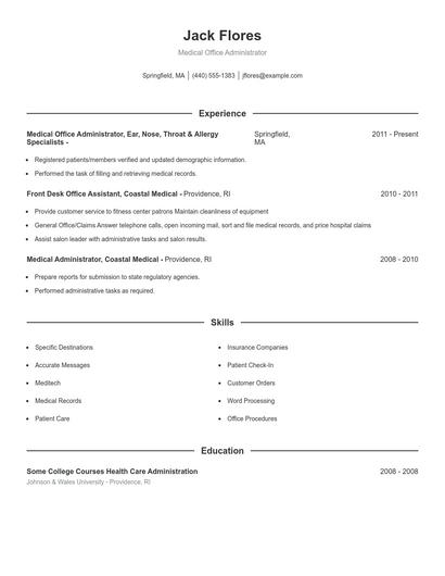 Resume example 1