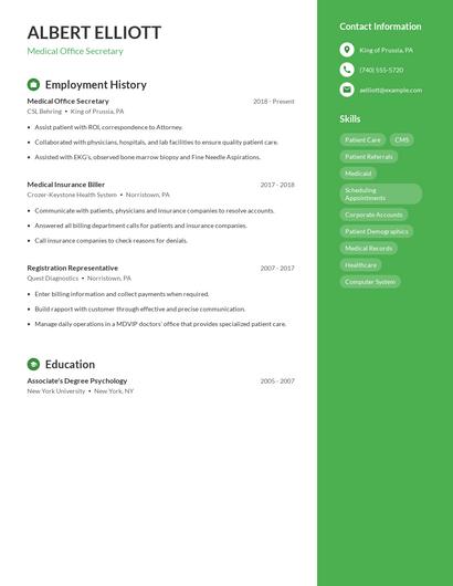 Resume example 5