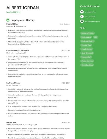 Resume example 5