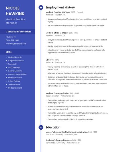 Resume example 5