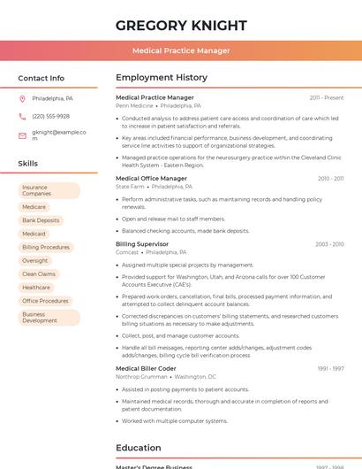 Resume example 3