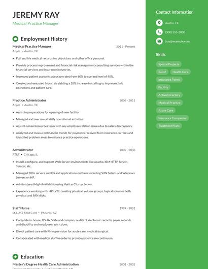Resume example 4