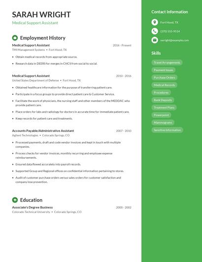 Resume example 5