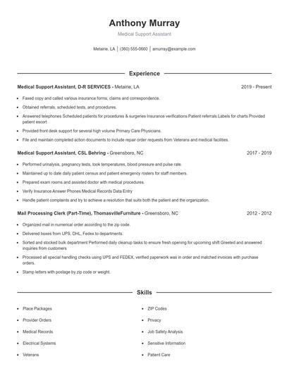 Resume example 1
