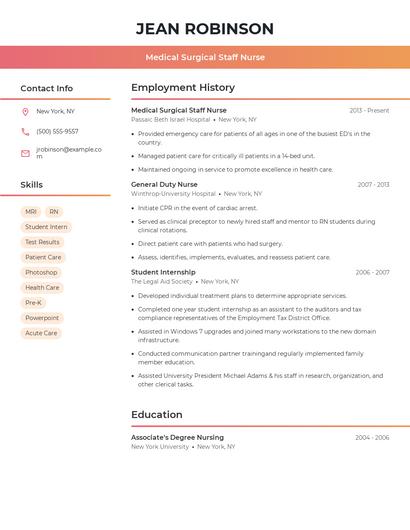 Resume example 3