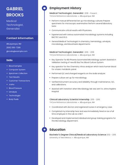 Resume example 5
