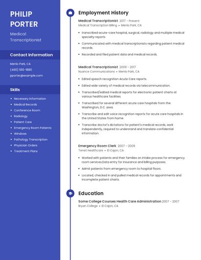 Resume example 5