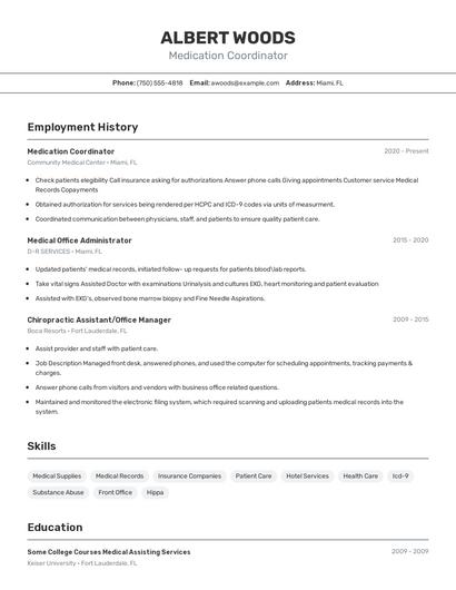 Resume example 2