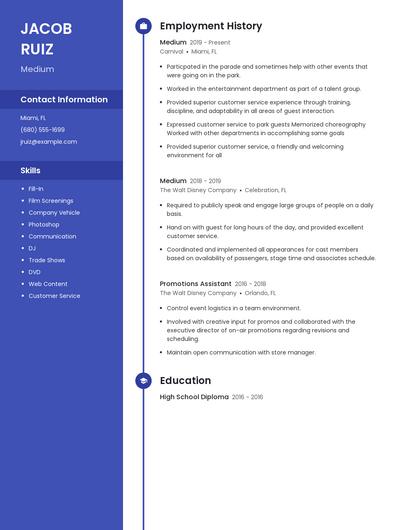 Medium Resume