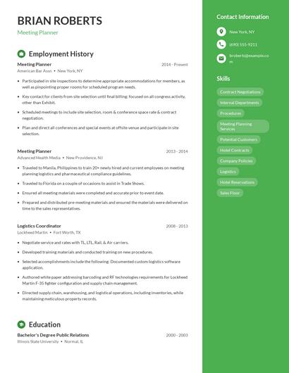 Resume example 4