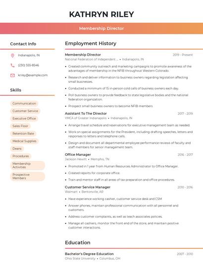 Resume example 3