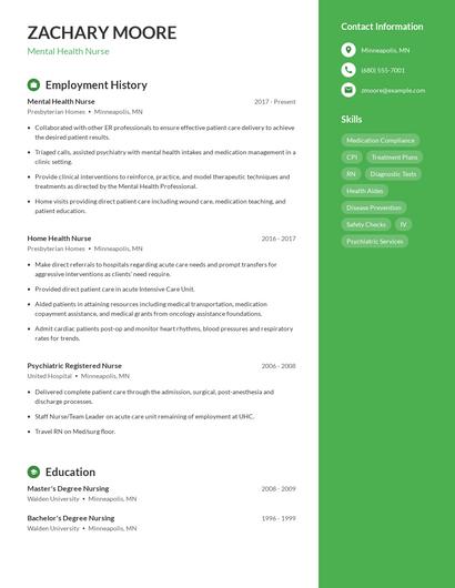 Resume example 5