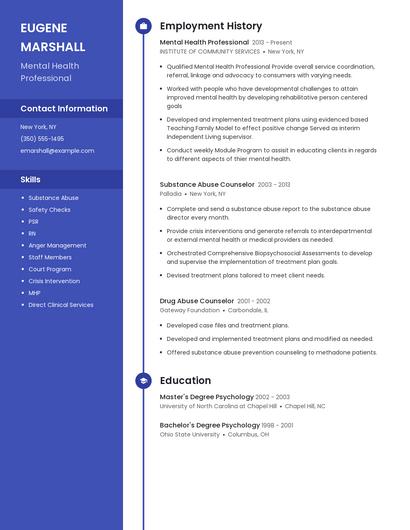 Resume example 5