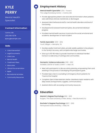 Resume example 5