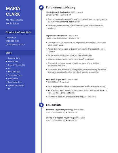 Resume example 5