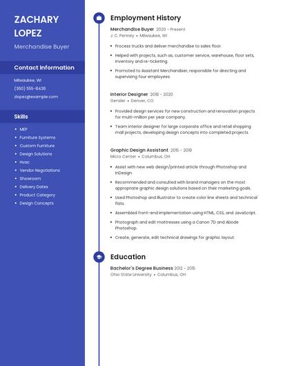 Merchandise Buyer Resume