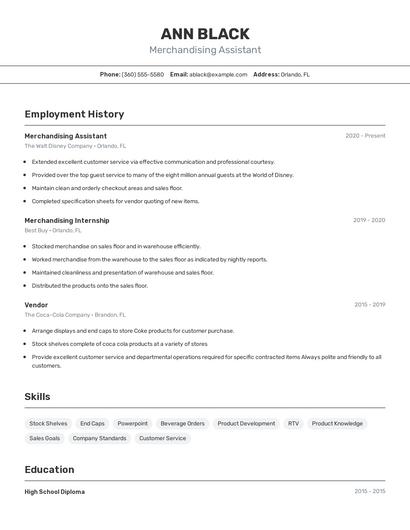 Resume example 2