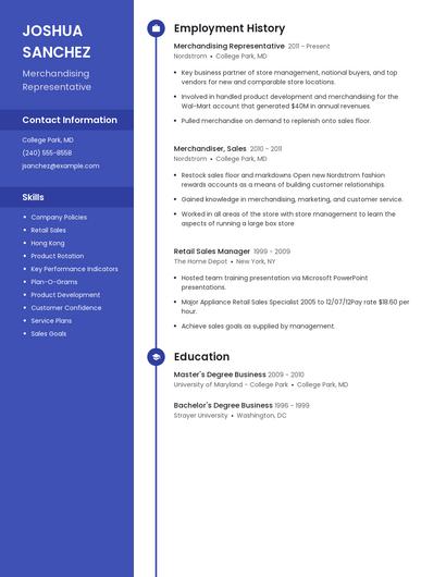 Resume example 4