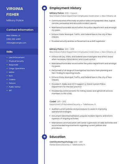 Resume example 5