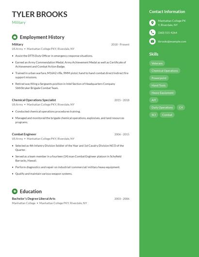Resume example 4