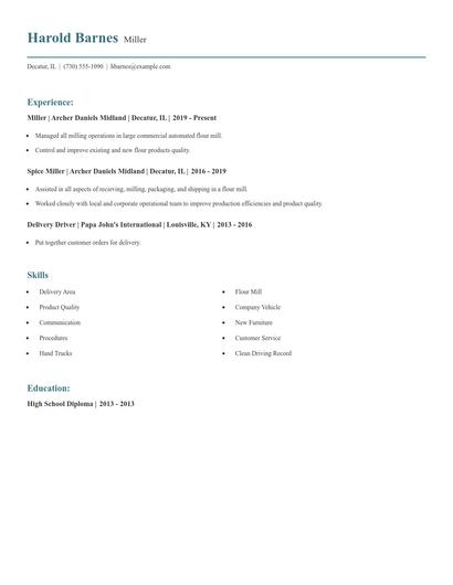 Miller Resume